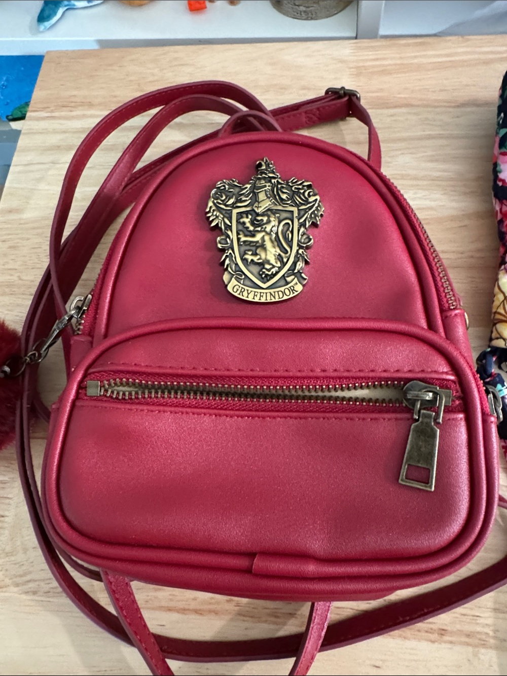Harry Potter Gryffindor Crest Mini Backpack Purse Red